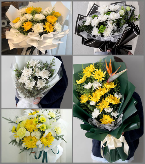 河北沧州吴桥县沟店铺乡白事花束代送